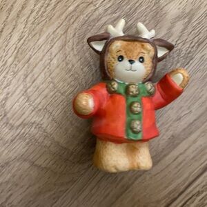 Lucy & Me Christmas Reindeer Bear Figurine